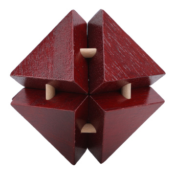 IQ Classical Toy Brain Teaser Unlock 3D Wooden Interlocking Burr Puzzles Game Toy Bamboo Educational Toys For Adults Kids