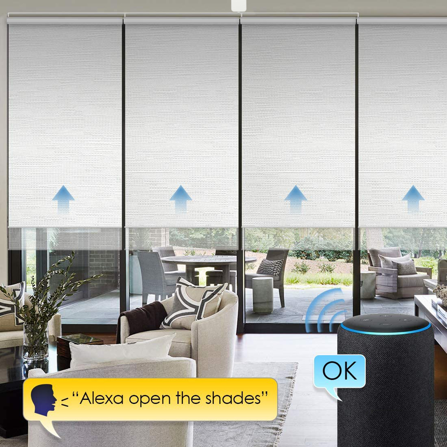 Smart Motorized Chain Roller Blinds Tuya WiFi Remote Voice Control Curtain Shade Shutter Drive Motor Work with Alexa/Google Home