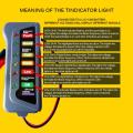 Automotive Battery Tester LCD Digital Test 6 LED Lights Auto System Analyzer Alternator 12V for Car Motorcycle Analyzer