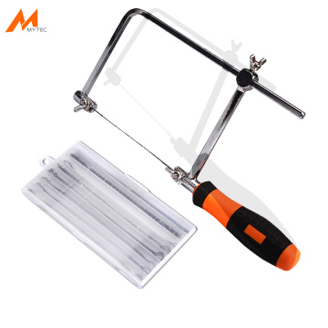 Steel Frame Coping Saw with 40pcs Replacement Blades (62-105mm Throat Depth)