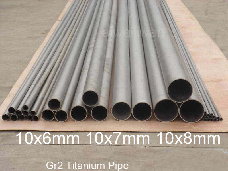 10mm od 10x6mm 10x7mm 10x8mm gr2 seamless titanium tube grade 2 Titanium Pipe heating titanium alloy pipe Industrial ti pipe TA2