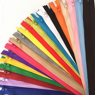 10pcs 10-60cm (4inch-24 Inch) Nylon Coil Zippers Tailor Sewer Craft Crafter's (20 colors)