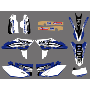 NICECNC Motorcycle Team Background Graphic Sticker Decals Kit For Yamaha WR450F WRF450 WR 450F WRF 450 2012 2013 2014 Fork Decal