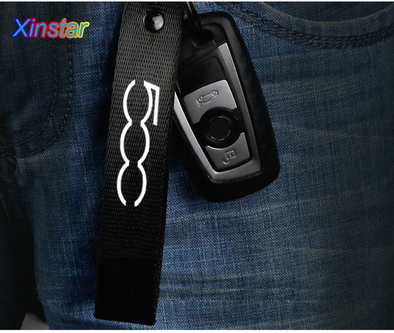 Nylon Car key ring car key chain For fiat 500 500x