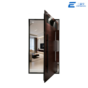 Contemporary Offset Axis Cast Aluminum Main Door