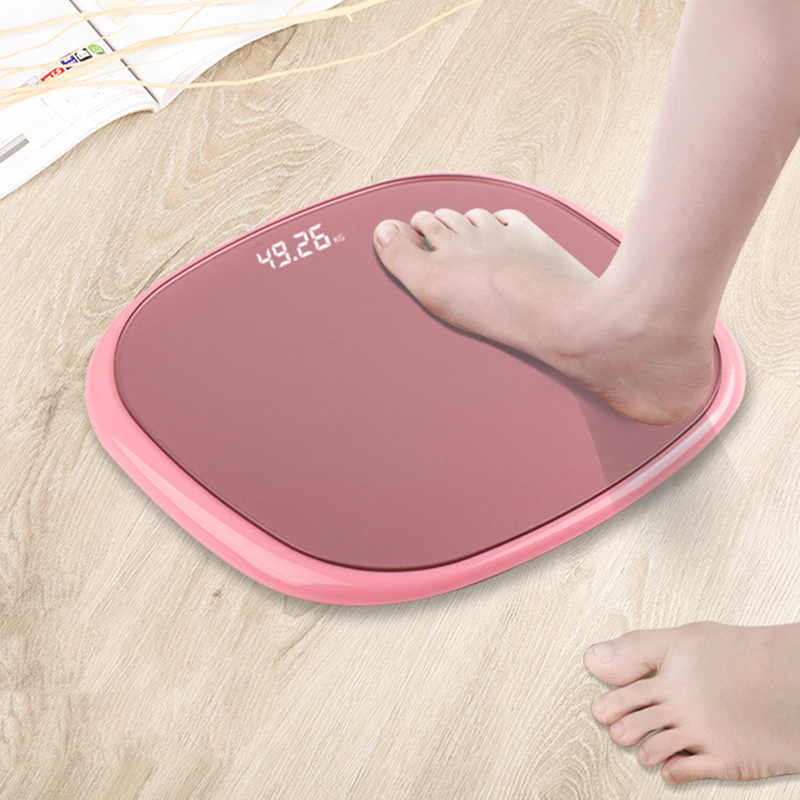 Bathroom Body Scale Smart Electronic Scales Bath Scale Toughened Glass LED Digital Display Adult Household Weighing Scales