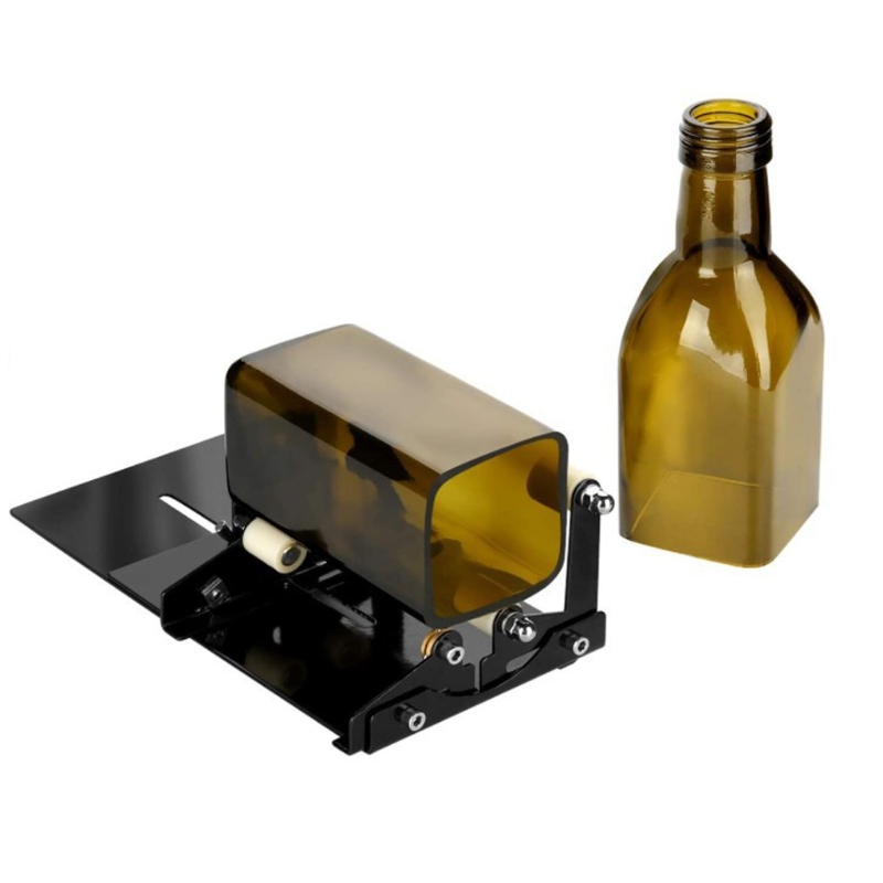 DIY Glass Bottle Cutter Tool Square Round Wine Beer Bottles Cutting Machine Kit C90A