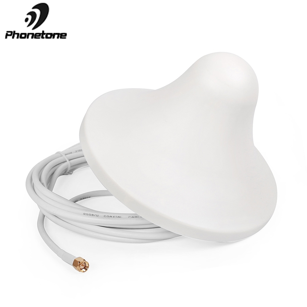 Indoor Ceiling Internal Antenna 3-5dBi LTE 698-2700MHz Omni-directional Antenna SMA Male Connector For Cellular Signal Repeater