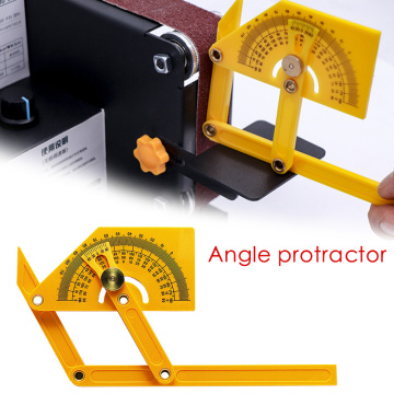 Plastic Protractor Angle Ruler Angle Ruler 180 Degree Ruler Woodworking Ruler Foldable Easy Carry Convenient Angle Measurement