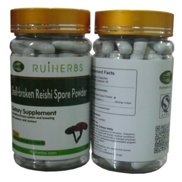 1Bottles Red Reishi Ganoderma Lucidum Mushrooms Spore Powder Capsule (500mg x90pcs) free shipping