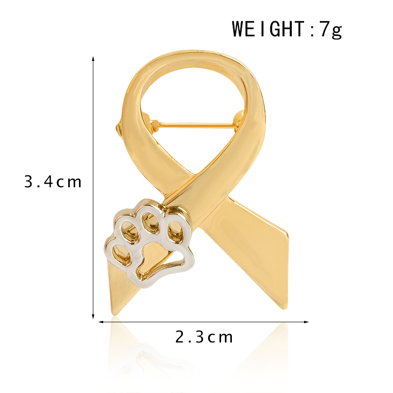 Love for Paws Brooch Pin Cravat Tie Claw Pin Badge "Stand Against Animal Abuse" Awareness Pin Metal Collar Lapel Pin