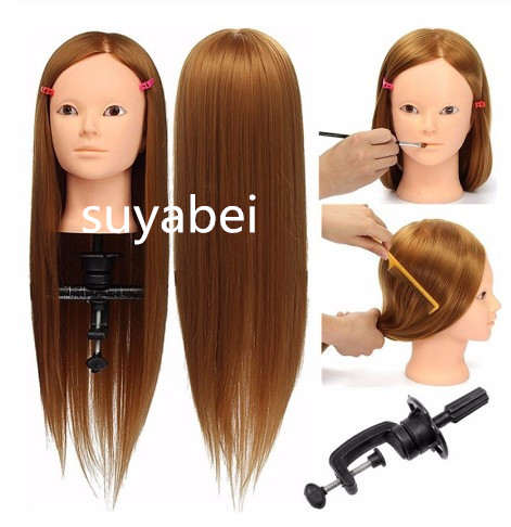 Blonde without makeup Professional hairdressing dolls head Female Mannequin Heads Training Dummy Mannequin Head For Hairdressers