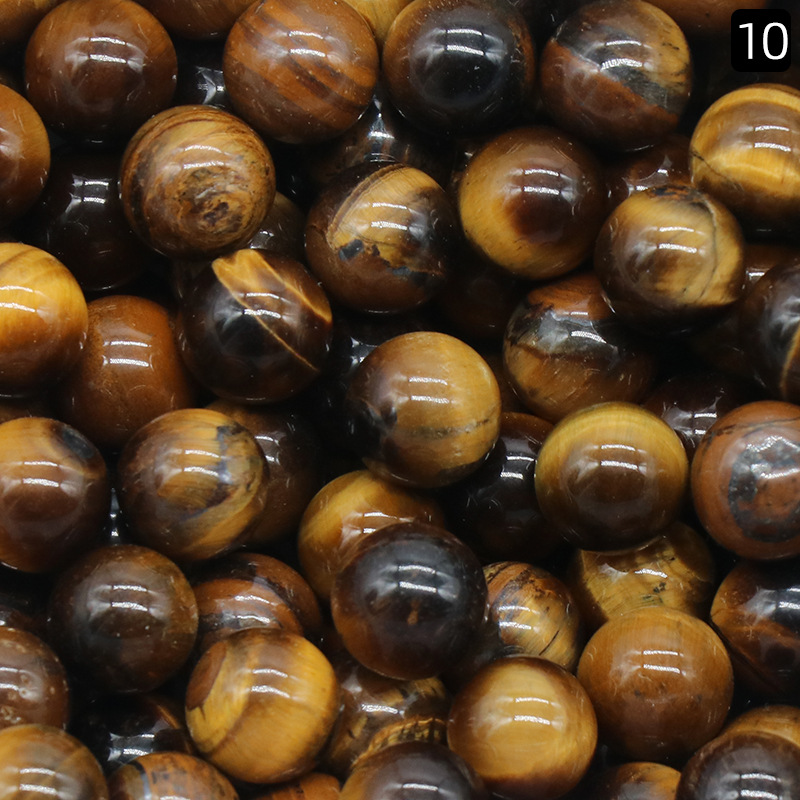 Tiger Eye 8MM Stone Balls Home Decoration Round Crystal Beads