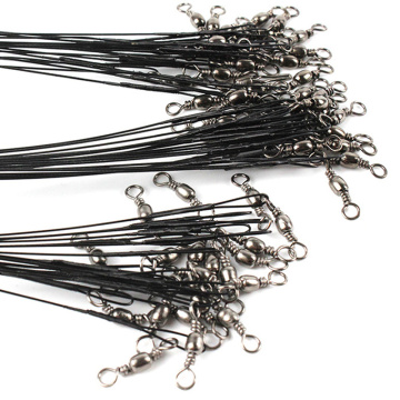 10pcs 15 Cm 30 Cm High Strength Steel Wire with Rotating Anti-bite Rope Fishing Rope Accessories Fishing Tools