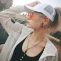 Baseball Cap Summer 2020 Ponytail Messy Buns Trucker Plain Baseball Visor Cap Unisex Hat 11 Colors Women Mens casquette homme