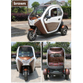 Fully Enclosed Electric Adult Tricycle Three Wheels Passenger Vehicles Tuk Tuk Car with Lithium Battery Custom Logo