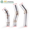 Motorcycle Exhaust Muffler Full System Middle Link Connector Mid Pipe Slip On For suzuki GSX R600 R750 GSXR600 GSXR750 K7 2007