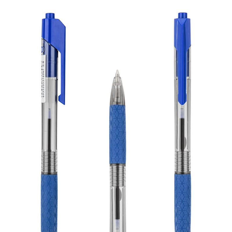 Deli 36pcs/lot Super Smooth Press Oil Ball Point Pen 0.7mm Fine Pens Ballpoint Pen Blue for Writing School Office Supplies