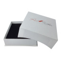 White cardboard jewelry packaging box