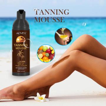 Body Self Tanners Cream Tanning Mousse for Bronzer Face Body Nourishing Skin Sun Block Makeup Medium Skin Care Solarium Cream