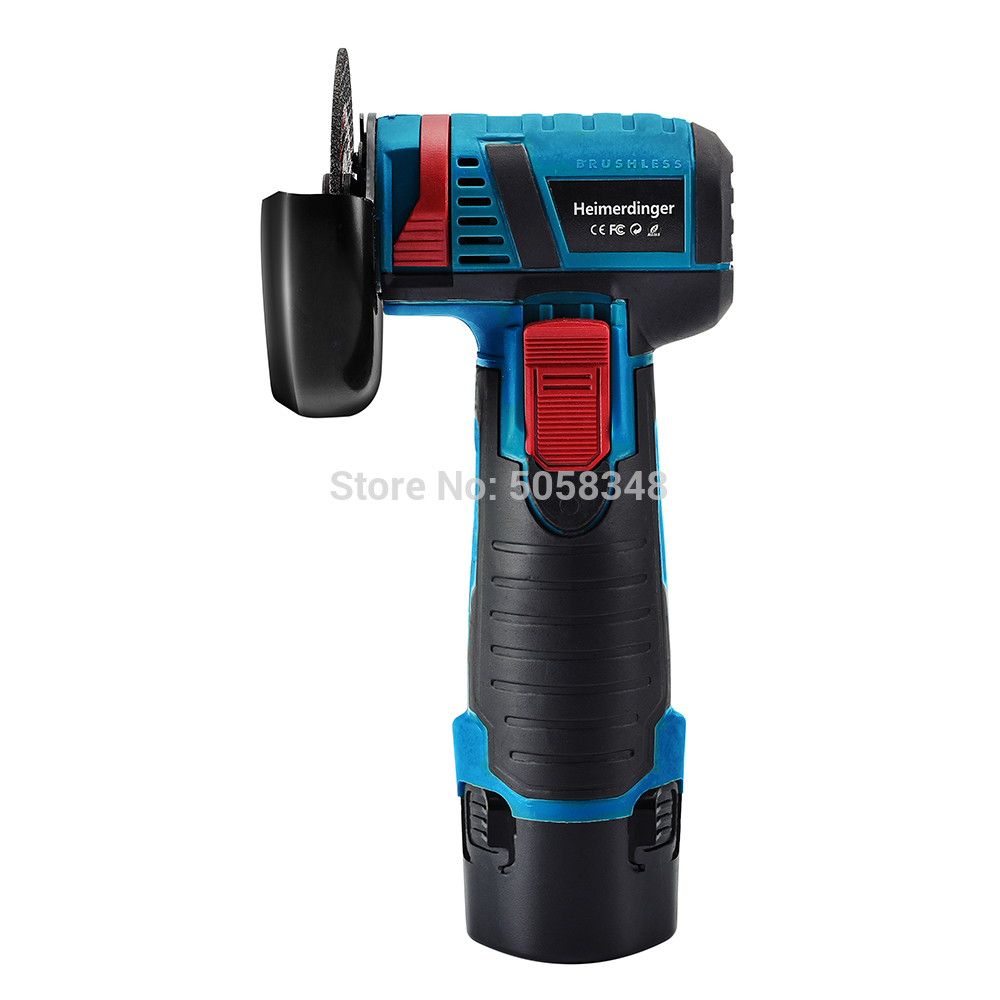 Mini 12 Volt. brushless cordless angle grinder mini cutter with two batteries