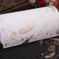 8 Sheets High-end Vintage Bronzing Feather Blessing Letter Paper Pad Writing Office School Supplies QX2B