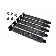 5Pcs PCI Slot Cover Dust Filter Cleaner Blanking Plate Hard Steel Black w/ screws for computer accessories Chassis Frame pc