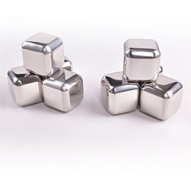Stainless Steel Cooler Set whisky stone Wine Drinks Cooling Chilling Cube with Plastic Storage Whiskey Stones Great Gift