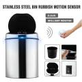3/4/6L Stainless Steel Touchless Trash Recycle Motion Sensor Automatic Waste Bins USB Charge Kitchen Trash Electronic Dustbin
