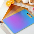 1Pc Chopping Blocks Kitchen Utensil Hangable Kitchenware Food Slice Cutting Storage Chopping Board Rose Gold