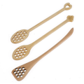Wooden Honey Mixing Stick Stirrer Hollow out Spoon