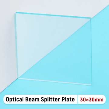1Pcs 30*30*1.1mm 50R/50T Optical Beam Splitter Plate Optical Laser Lens For Lasers Spectrum Analysis Instruments Etc