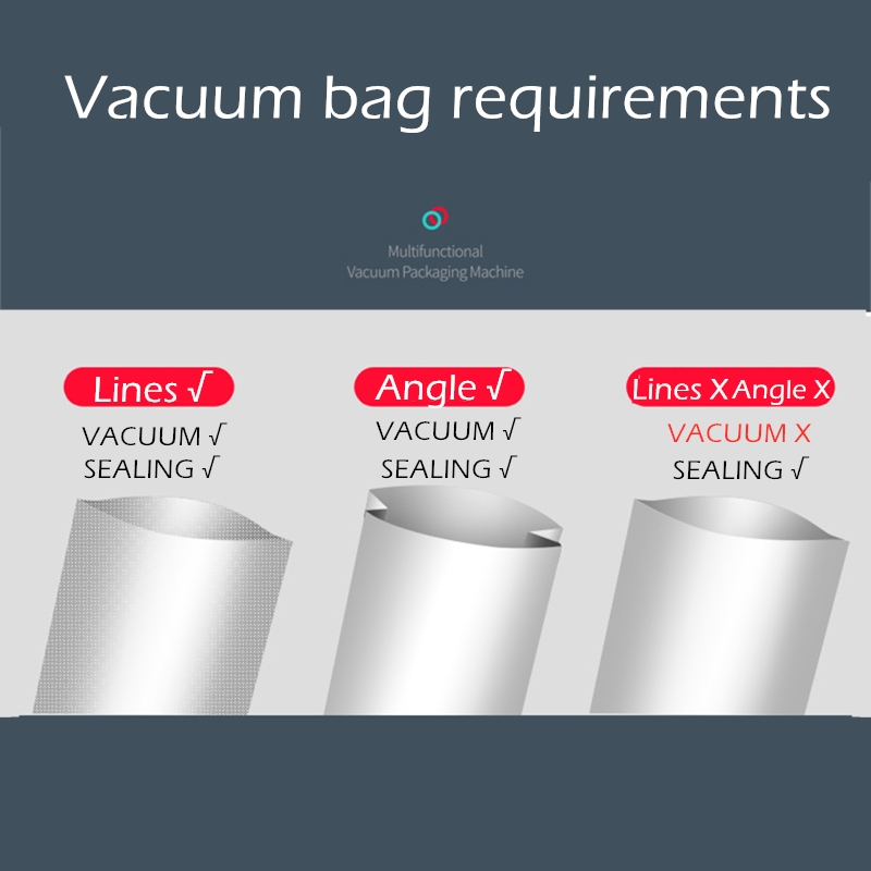 Vacuum Sealing Machine Food Household Vacuum Sealer Keep Food Fresh Include 10pcs Sealing Bag 1pcs Vacuum Tube