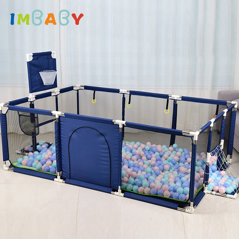 IMBABY Kids Furniture Playpen for Children Dry Ball Pool Swimming Pool Safety Barriers Babys Playground Ball Park for 0-6 Years