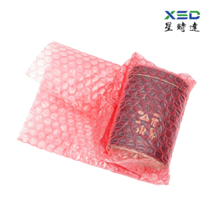 Static‑Dissipative Red Bubble Wrap Roll