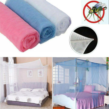 New Lace Bed Mosquito Net 4 Corner Post Bed Canopy Princess Full Size Futon Net 190x90x145cm