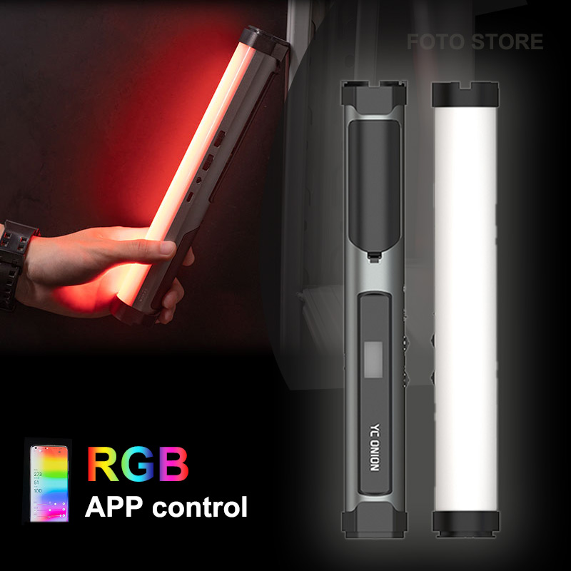 YC Onion Energy Tube 8W Handheld RGB LED Light Tube APP Control Magnetic Photography Light Stick Soft light