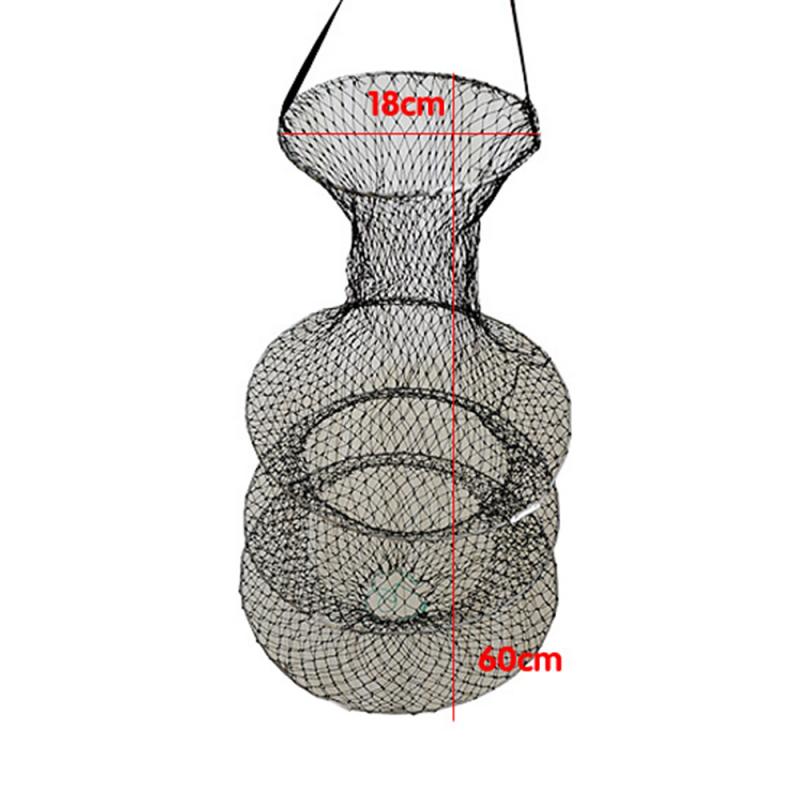3 Layers Fishing Fyke Net Cage Utility Folding Fishing Net Portable Stake Small Mesh Net Durable Rust And Corrosion Resistant