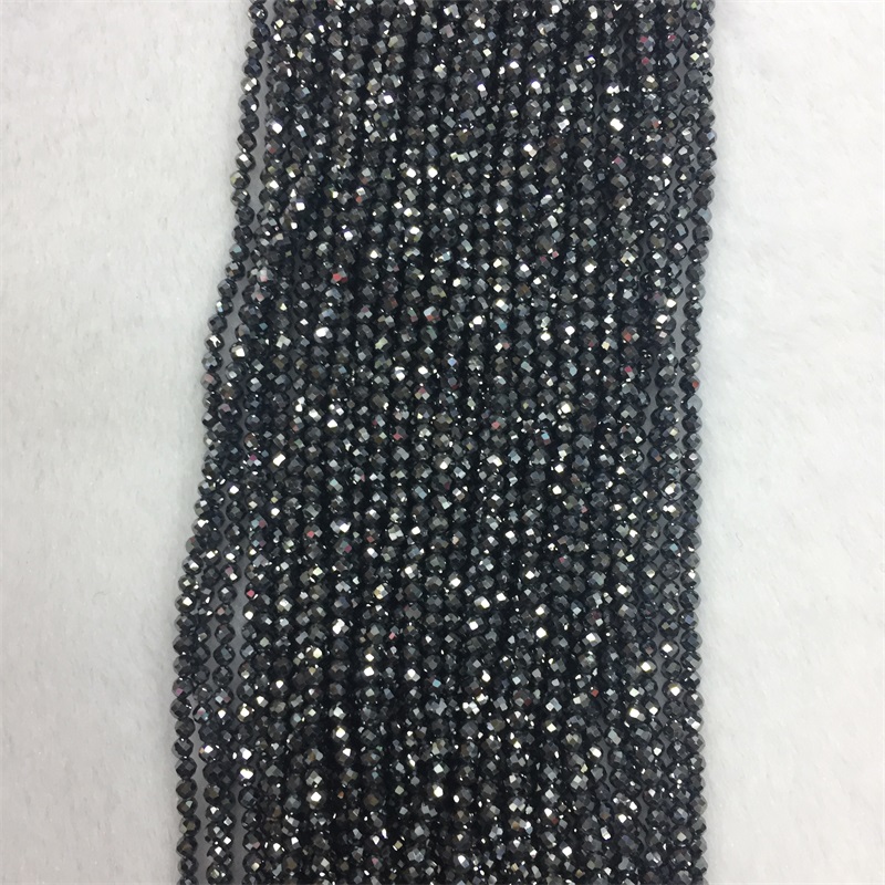Faceted Titanium Hertz Terahertz Genuine Gemstone Ore Mineral Natural Stone Beads For DIY Bracelet Necklace Jewelry Gift