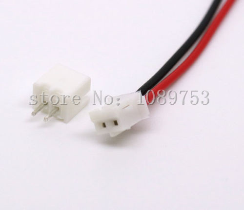 50 SETS Mini Micro JST 2.0 PH 2-Pin Connector plug with Wires Cables 100MM