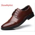 ShowMyHot High Quality Men Casual Oxfords Shoes Men Leather Dress Shoes Business Formal Wedding Party Shoes Men Flats 38 to 48