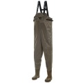 Waterproof fishing wader 41-46 size Chest waders with wading boots for hunting bootfoot wader fly fishing cloth Nylon shell