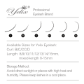 Yelix V Shape Auto-Fans Eyelash Extension Soft Easy Fan Lashes Volume Lash Extension Premium Natural Individual Lashes Mink