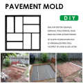 Garden Walk Pavement Mold DIY Manually Paving Cement Brick Concrete Plastic Molds Irregular Reusable Garden Path Maker Mold