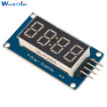 10pcs TM1637 LED Display Module For arduino 7 Segment 4 Bits 0.36Inch Clock RED Anode Digital Tube Four Serial Driver Board Pack