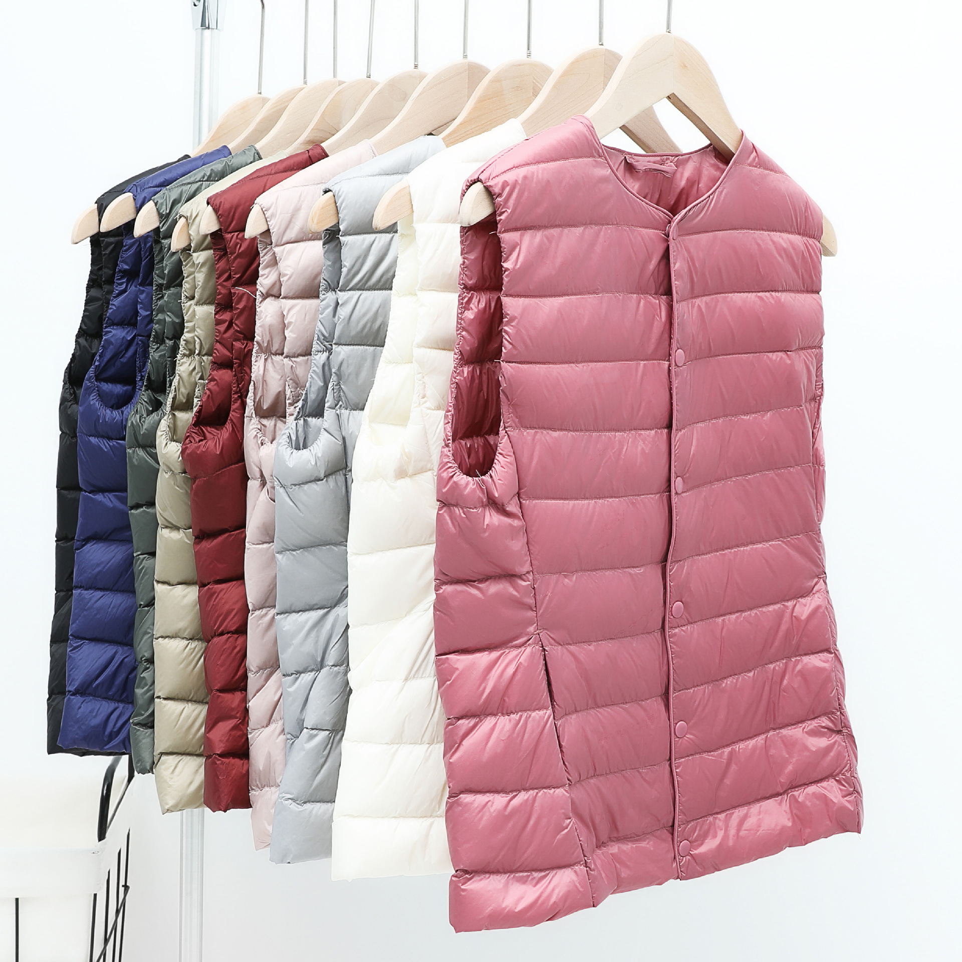 NewBang Women's Warm Vests Ultra Light Down Vest Women Matt Fabric Waistcoat Portable Warm Sleeveless Winter Liner