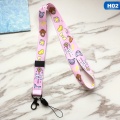 Cute Cartoon Pattern Lanyards for Keys ID Card Gym Mobile Phone Neck Straps USB ID Badge Holder Hang Rope Keychain Lanyard