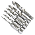 1/4'' Hex Shank M3 M4 M5 M6 M8 M10 Thread Tap Spiral Screw Dril Bit Woodworking Tools Screw Taps Dril Bits