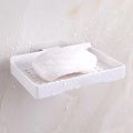 1Pc Useful Bathroom Soap Dish Storage Basket Box Plastic Drain Holder Strong Wall Hanging Soap Box Punch-free Suction Cup