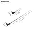 3.5mm Jack Replacement FM Antenna Radio 4 Sections TV Antenna Telescopic Rotatable Antenna Aerial For FM Radio Mobile Phone